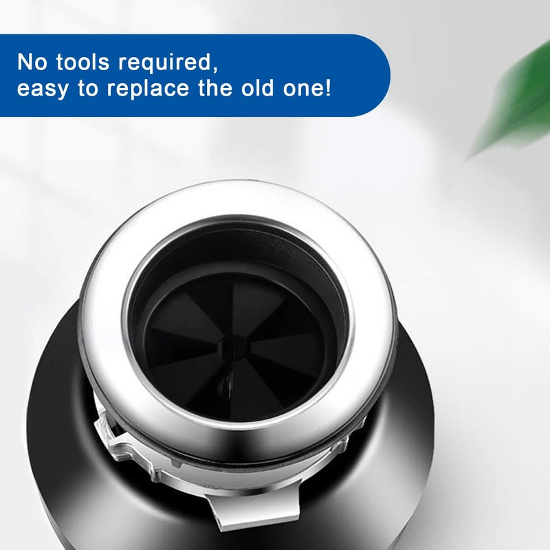 CLEESINK Garbage Disposal Splash Guard Collar Sink Baffle, Food Waste Disposer Parts Accessories, 3-3/8 Inch Multi-Function Drain Plugs for Garbagal Disposals by CLEESINK - Image 4